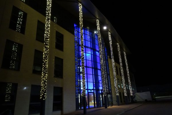 Exterior lighting at DFS Head Office